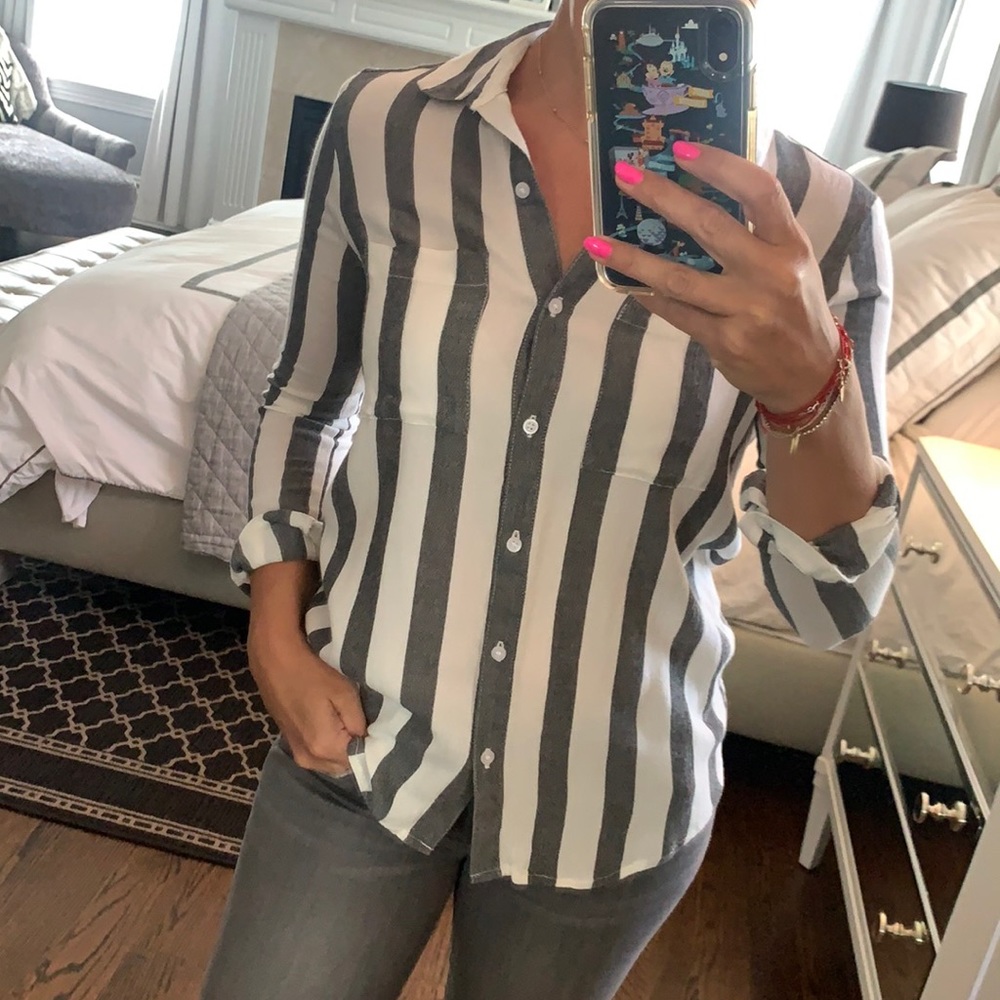 BP striped button down